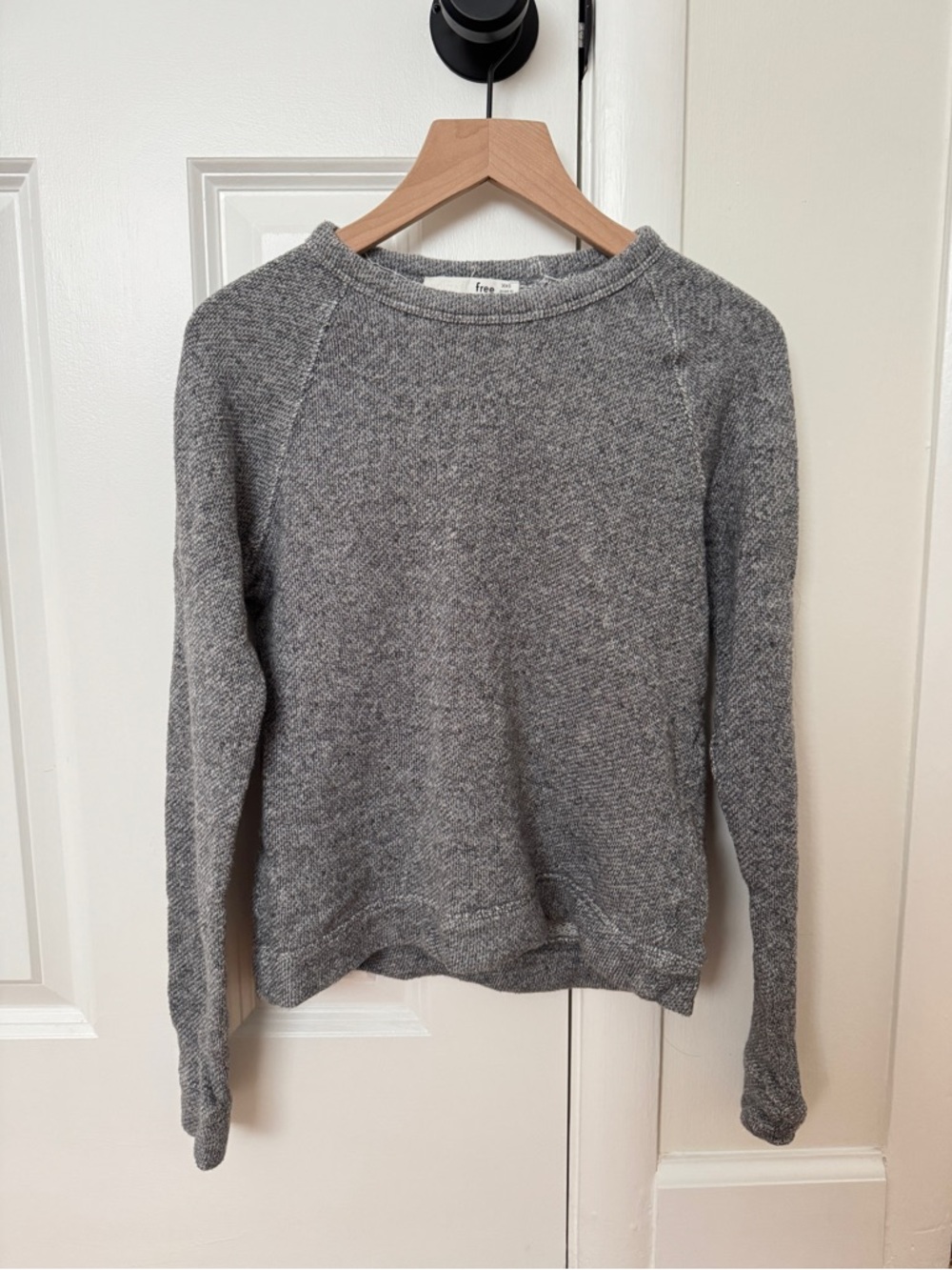 Aritzia Wilfred Free Gray Crewneck 100% Cotton Sweater XXS